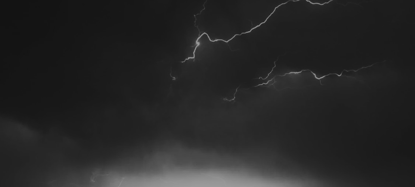 black and white photo of lightening